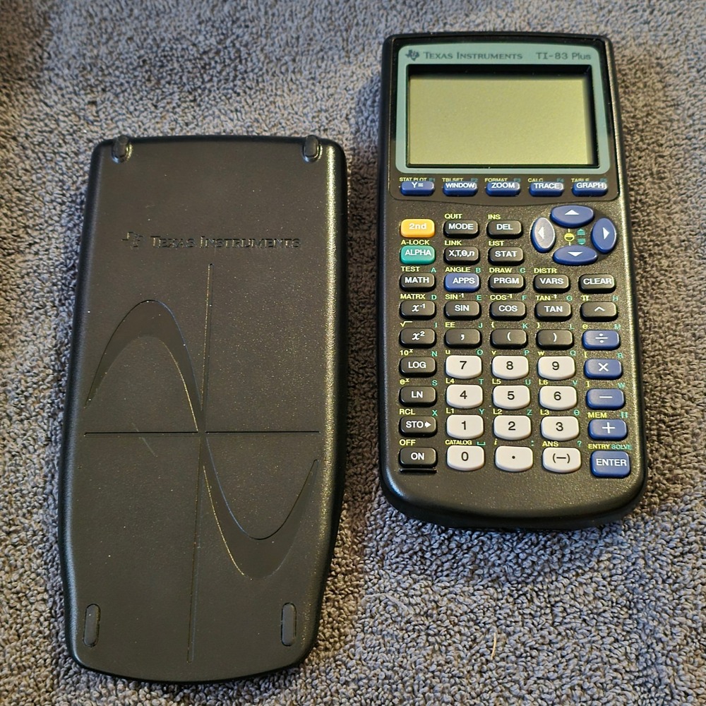 Texas Instruments TI-83 Plus Graphing Calculator Student Math Science TESTED